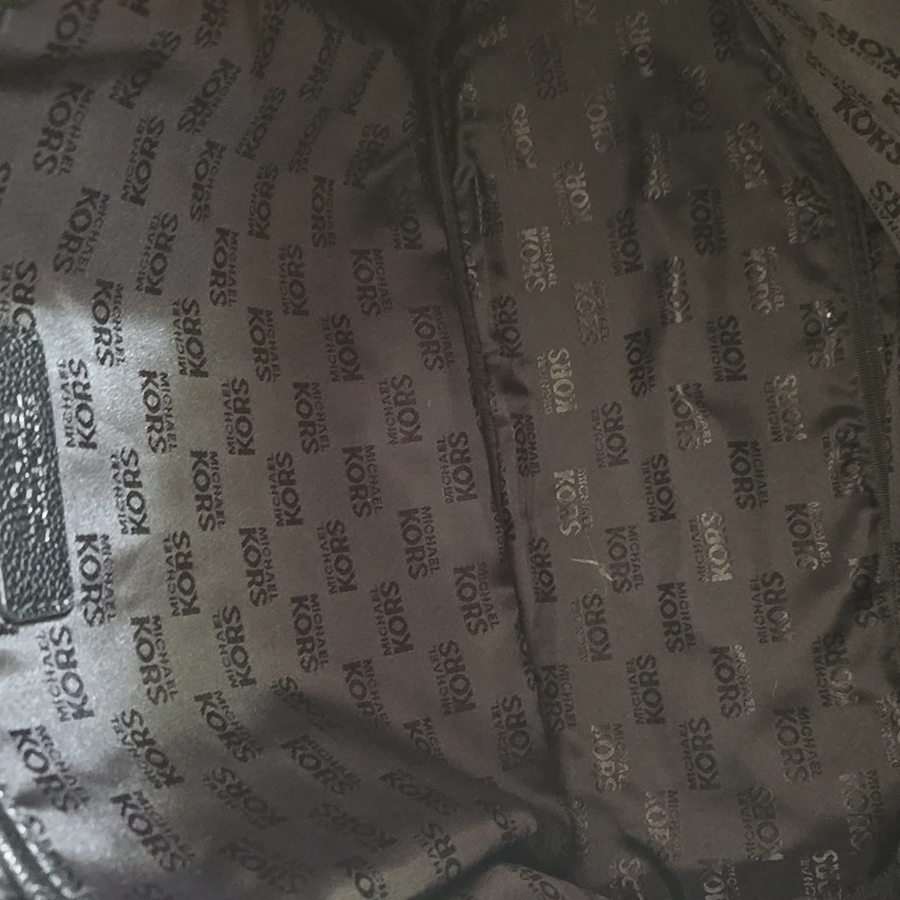 Michael Kors Jacquard Backpack Black/Tan - Picture 11 of 17